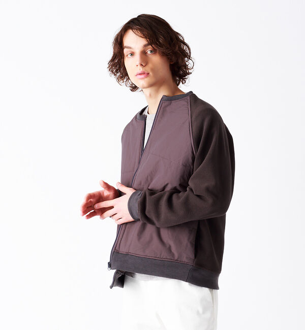 ABAHOUSE「フリースコンビ 中綿 ブルゾン」|ブルゾン・スタジャン|