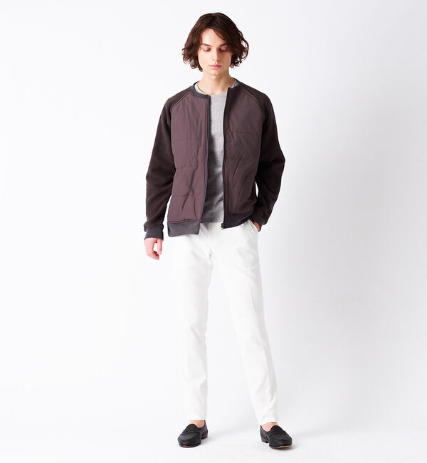 ABAHOUSE「フリースコンビ 中綿 ブルゾン」|ブルゾン・スタジャン|