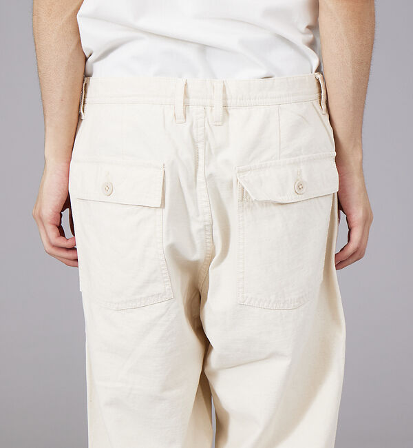 ABAHOUSE「コットン ワイド テーパード ベイカー パンツ」|カーゴ|