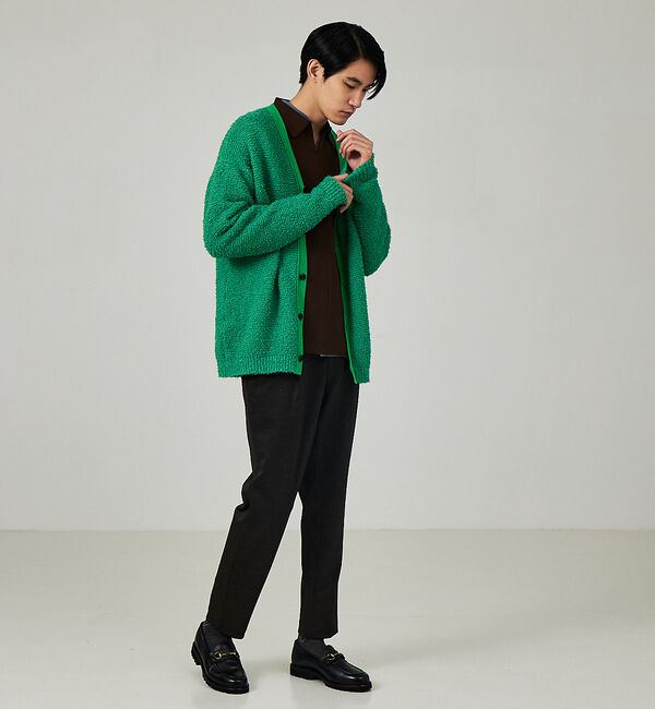 ABAHOUSE「【ナチュラルストレッチ】スキッパー ニットポロシャツ」|ポロシャツ|