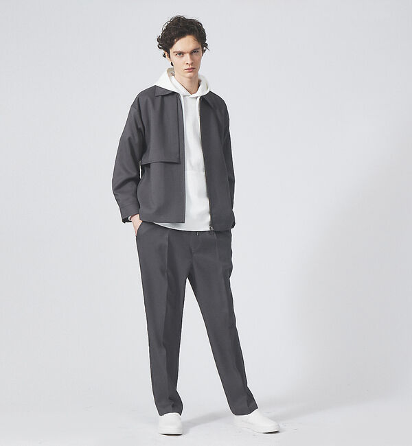 ABAHOUSE「【セットアップ対応】ポリカルゼ ジップブルゾン」|ブルゾン・スタジャン|