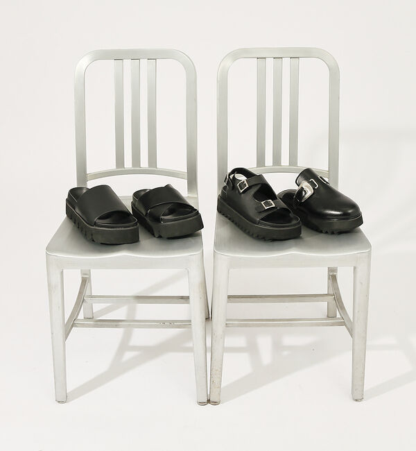 ABAHOUSE「ネオレザー　選べるボリュームソールサンダル / シャークソール / キャタピラー」|サンダル|