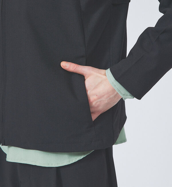 ABAHOUSE「【セットアップ対応】ノーカラー ジップ 　ブルゾン」|ブルゾン・スタジャン|