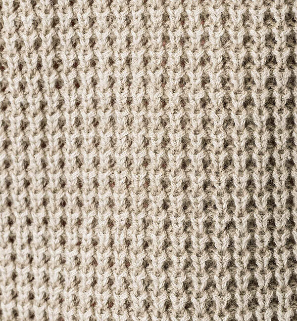 ABAHOUSE「【Revo.レボ】パウダーブリーチ加工ワッフルコットンニットカーディガン/ユニセ」|カーディガン|