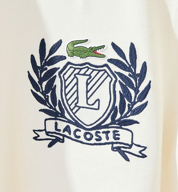 ABAHOUSE「【LACOSTE / ラコステ】ハンドステッチ風フレンチグラフィックTシャツ」|Tシャツ・カットソー|