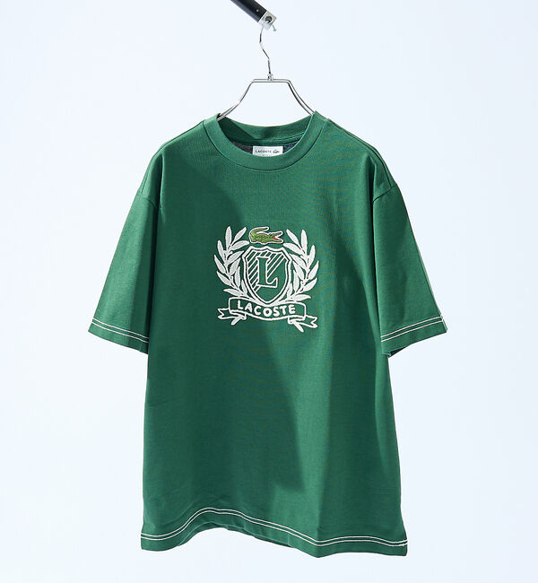 ABAHOUSE「【LACOSTE / ラコステ】ハンドステッチ風フレンチグラフィックTシャツ」|Tシャツ・カットソー|