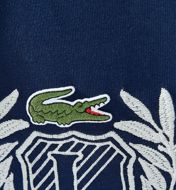 ABAHOUSE「【LACOSTE / ラコステ】ハンドステッチ風フレンチグラフィックTシャツ」|Tシャツ・カットソー|