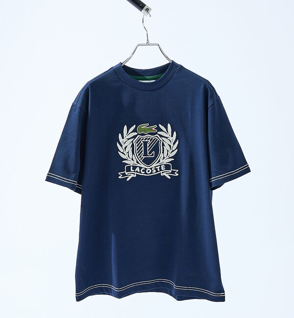 ABAHOUSE「【LACOSTE / ラコステ】ハンドステッチ風フレンチグラフィックTシャツ」|Tシャツ・カットソー|