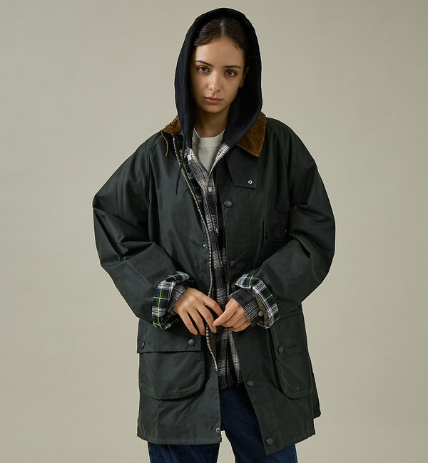 ABAHOUSE「【Barbour / バブアー】SOLWAY / ソルウェイ ワックスジャケット」|ブルゾン・スタジャン|セージグリーン