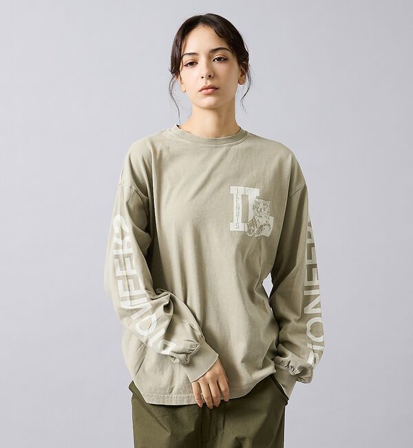 ABAHOUSE「【REMI RELIEF / レミ レリーフ】  HARD SP加工 20/天竺」|Tシャツ・カットソー|ベージュ