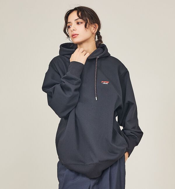 ABAHOUSE「【NANGA  /ナンガ】エコハイブリッド ミニボックスロゴ エンブロイダリー」|パーカー|