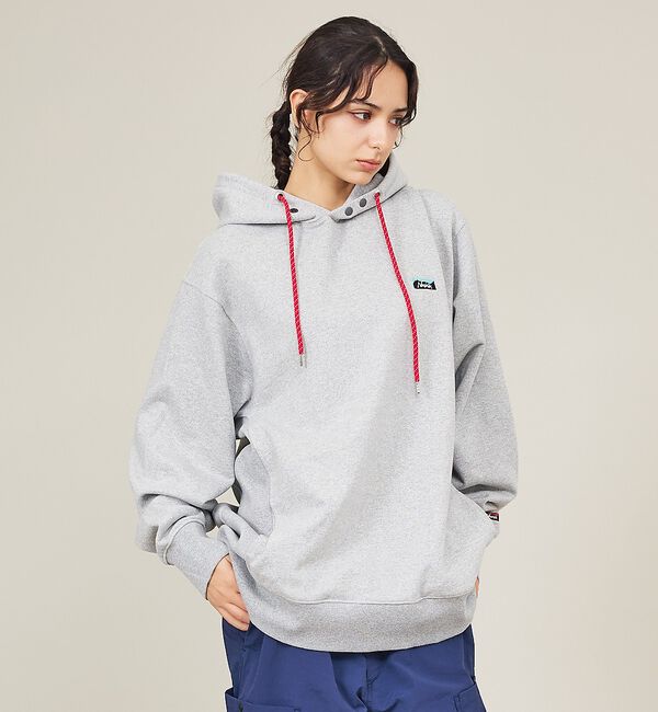 ABAHOUSE「【NANGA  /ナンガ】エコハイブリッド ミニボックスロゴ エンブロイダリー」|パーカー|