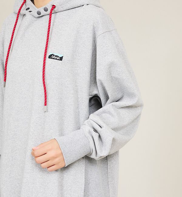 ABAHOUSE「【NANGA  /ナンガ】エコハイブリッド ミニボックスロゴ エンブロイダリー」|パーカー|