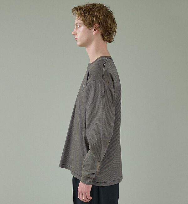 ABAHOUSE「コットンポンチ モダンフィット ボーダーロンT / オーバーサイズ【予約】」|Tシャツ・カットソー|