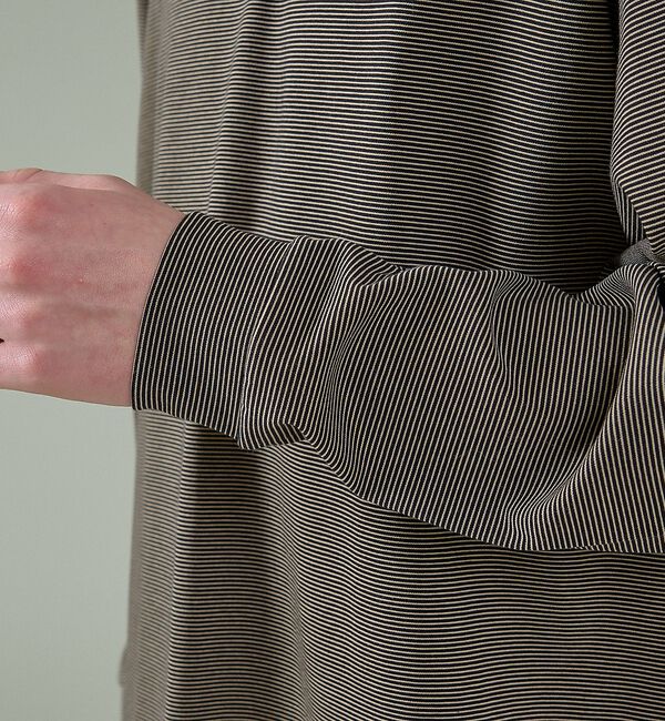 ABAHOUSE「コットンポンチ モダンフィット ボーダーロンT / オーバーサイズ【予約】」|Tシャツ・カットソー|