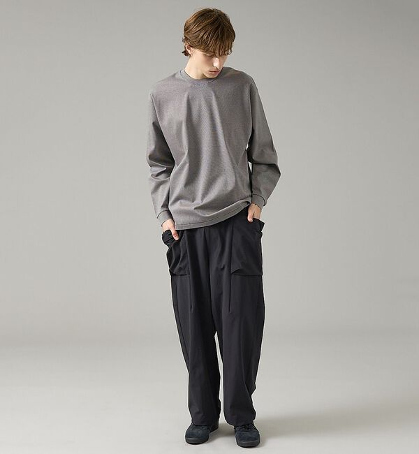 ABAHOUSE「コットンポンチ モダンフィット ボーダーロンT / オーバーサイズ【予約】」|Tシャツ・カットソー|