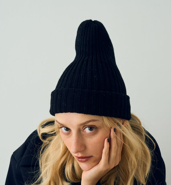 Rouge vif「【COSY/コージー】リブ編みニットキャップ　ビーニー」|その他|