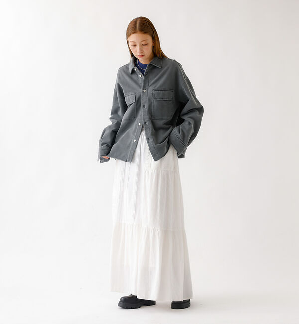 Rouge vif「【JOHNBULL/ジョンブル】ピグメントスウェットシャツ/羽織り/スウェット【」|シャツ・ブラウス|