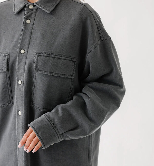 Rouge vif「【JOHNBULL/ジョンブル】ピグメントスウェットシャツ/羽織り/スウェット【」|シャツ・ブラウス|