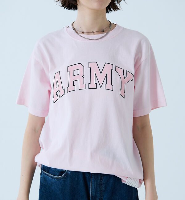 Rouge vif「【JOHNBULL/ジョンブル】ARMY プリント S/S Tシャツ / 半袖T」|Tシャツ・カットソー|