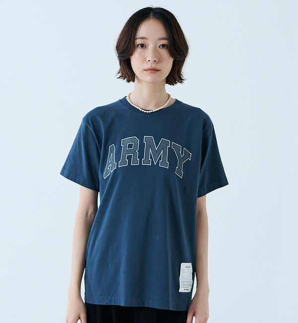 Rouge vif「【JOHNBULL/ジョンブル】ARMY プリント S/S Tシャツ / 半袖T」|Tシャツ・カットソー|