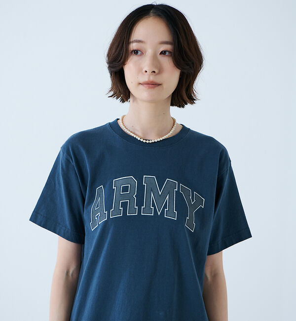 Rouge vif「【JOHNBULL/ジョンブル】ARMY プリント S/S Tシャツ / 半袖T」|Tシャツ・カットソー|