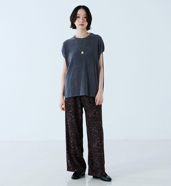 Rouge vif「【JOHNBULL/ジョンブル】ドライコットンピグメントフレンチニットT / フ」|ニット・セーター|