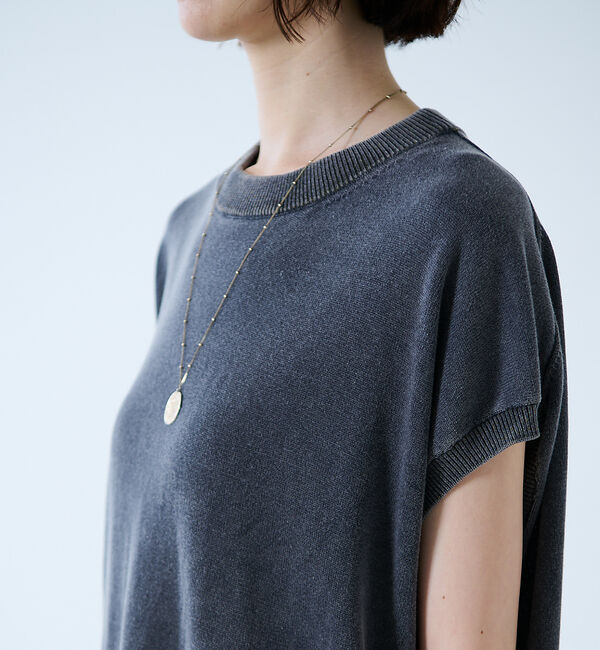 Rouge vif「【JOHNBULL/ジョンブル】ドライコットンピグメントフレンチニットT / フ」|ニット・セーター|