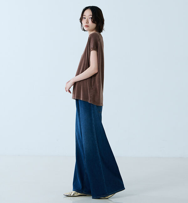 Rouge vif「【JOHNBULL/ジョンブル】ドライコットンピグメントフレンチニットT / フ」|ニット・セーター|