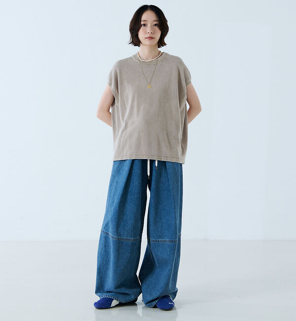 Rouge vif「【JOHNBULL/ジョンブル】ドライコットンピグメントフレンチニットT / フ」|ニット・セーター|