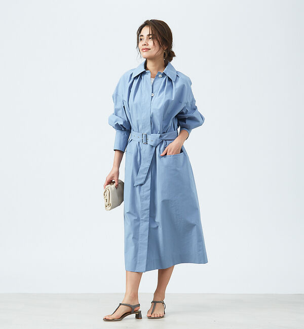 qualite「2WAYコートワンピース」|ステンカラーコート|