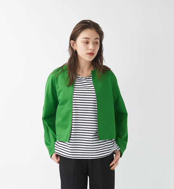 qualite「ポンチフォルムブルゾン」|ブルゾン・スタジャン|