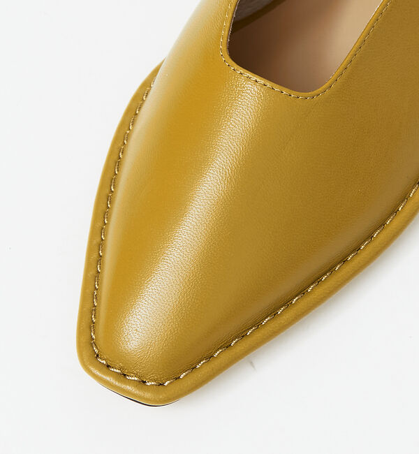 AU BANNISTER「ステッチダウンキャザーベルトバブーシュフラット」|パンプス|