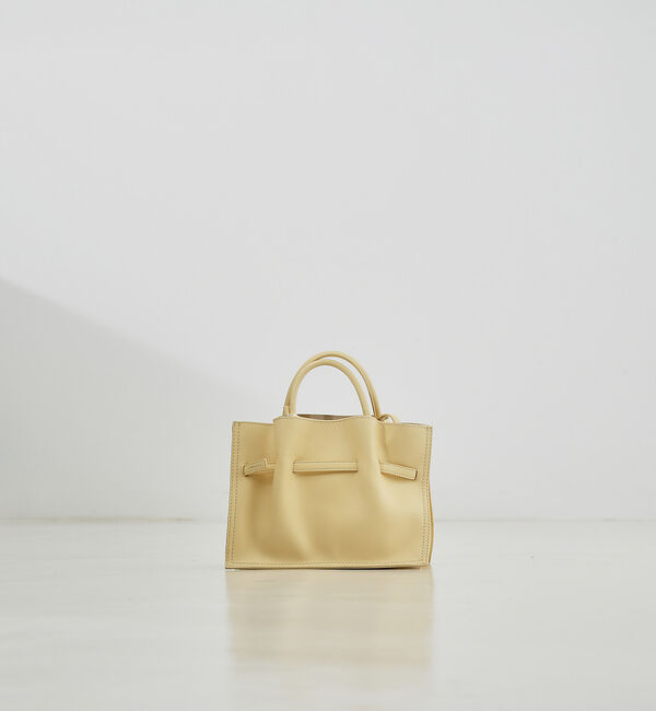 LOWELL things「【TVドラマ使用商品】Swell/2WAYギャザーオープントートBAG mini」|ショルダー・メッセンジャー|レモン