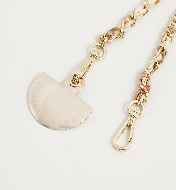 LOWELL things「Fabric Chain Strap/チェーンショルダー（スマホタブ付き）」|その他|