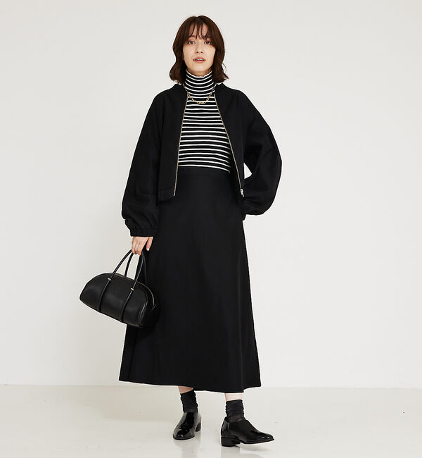 abahouse mavie「【セットアップ対応】ウォームツイルフレアースカート」|スカート|