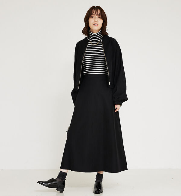 abahouse mavie「【セットアップ対応】ウォームツイルフレアースカート」|スカート|