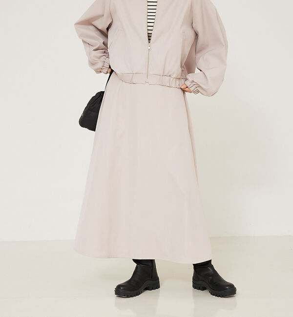 abahouse mavie「【セットアップ対応】ウォームツイルフレアースカート」|スカート|