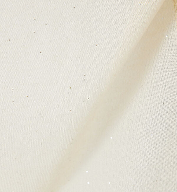 abahouse mavie「【アンサンブル対応】スパンコールシアーニットシャツ」|ニット・セーター|