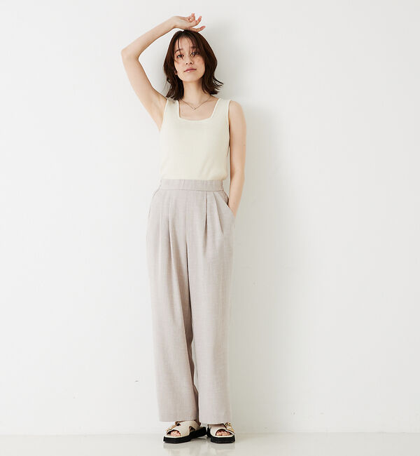 abahouse mavie「【アンサンブル対応】スパンコールニットタンク」|ニット・セーター|