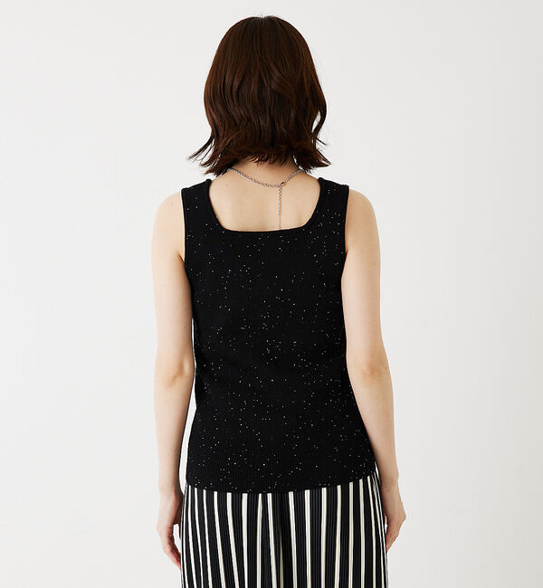 abahouse mavie「【アンサンブル対応】スパンコールニットタンク」|ニット・セーター|