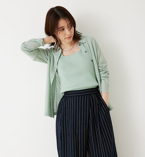 abahouse mavie「【アンサンブル対応】スパンコールニットタンク」|ニット・セーター|