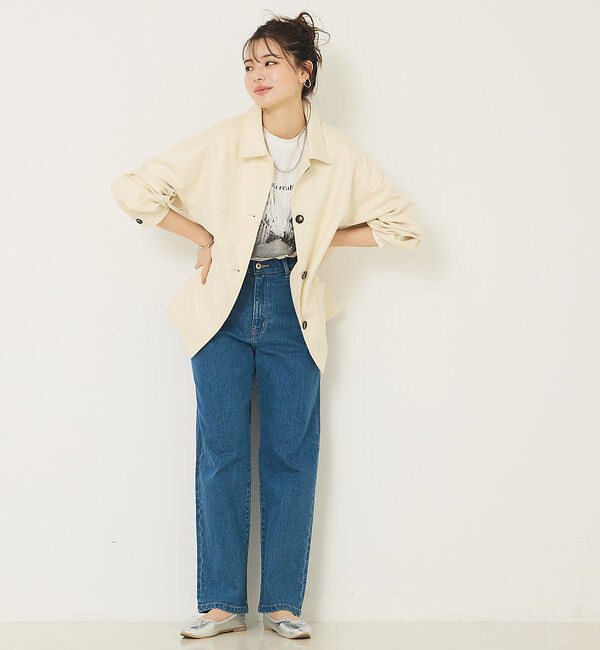 abahouse mavie「ソフトレザーライクブルゾン」|ブルゾン・スタジャン|