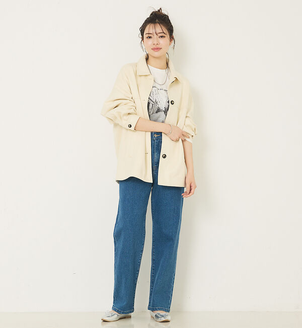 abahouse mavie「ソフトレザーライクブルゾン」|ブルゾン・スタジャン|