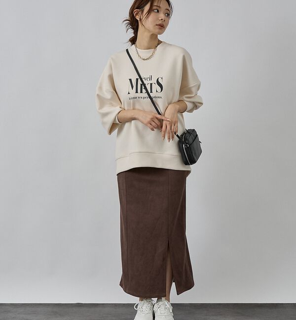 abahouse mavie「シルキーダンボールロゴプルオーバー」|スウェット・ジャージ|