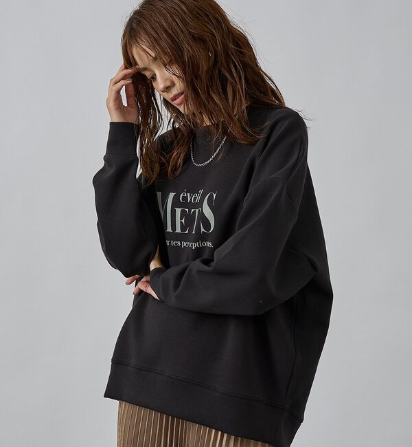 abahouse mavie「シルキーダンボールロゴプルオーバー」|スウェット・ジャージ|