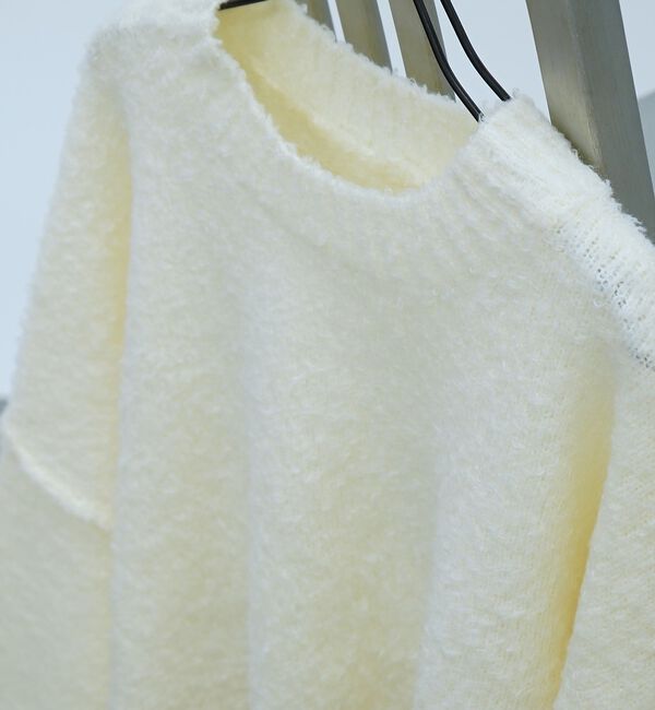 abahouse mavie「ブークレワイドスリーブショートニット」|ニット・セーター|