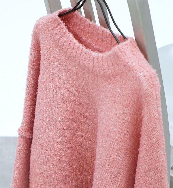 abahouse mavie「ブークレワイドスリーブショートニット」|ニット・セーター|