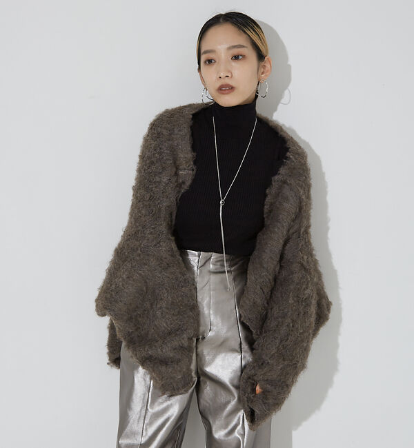 NOMINE「イエティ2WAYニットブルゾン」|カーディガン|