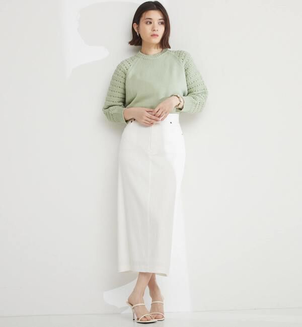 TIARA「柄スリーブニット」|ニット・セーター|